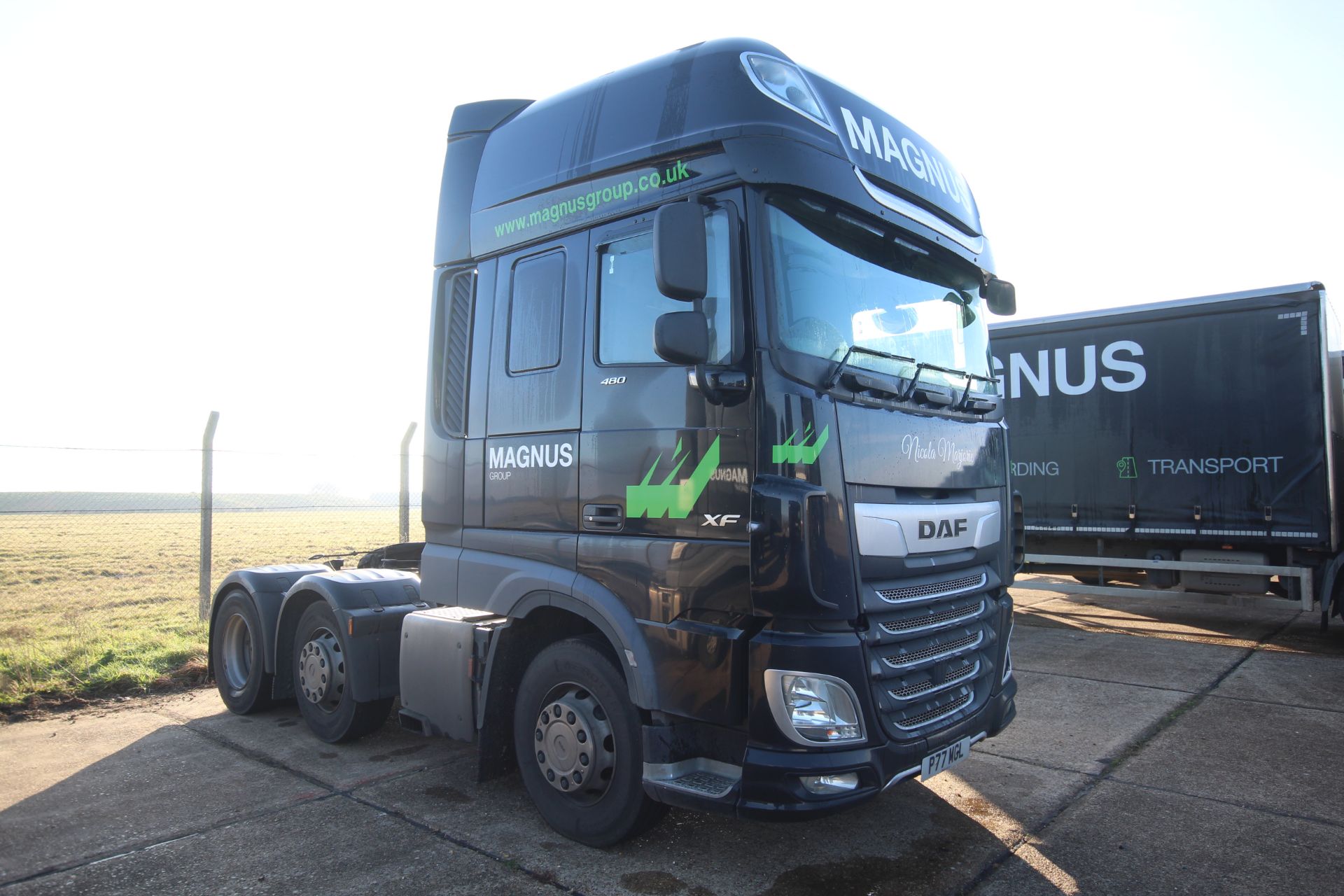 DAF XF 480 FTG 6X2 Euro 6D auto mid-lift and steer 44T unit. Registration P77 MGL. Date of first - Image 4 of 120