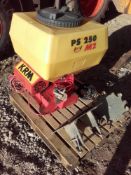 KRM PSS 250 M2 air seeder unit with hopper mounting bracket, metering wheel,