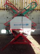 2015 Techneat Avacast GR400 12m Avadex spreader, c/w control box, large and small seed rollers,