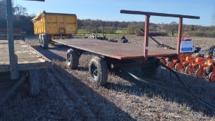 20ft 4 wheel straw trailer