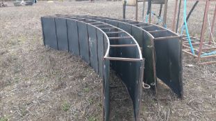 Curved 20ft raceway for pigs in two parts