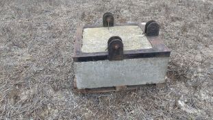 Concrete weights for tractor