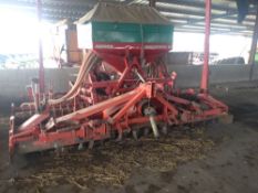 Kuhn HR4002 4m Power harrow combination drill, Accord Pneumatic DA drill unit, packer roller,