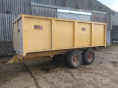 Gull 10T tandem axle hydraulic tipping trailer