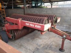 Opico Vari-Flex 6m hydraulic folding rolls c/w breaker rings