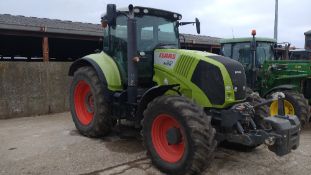 2011 Class Axion 820 4wd Tractor, Front links, front weight, 5,458 hours, Reg AY61 DHC,