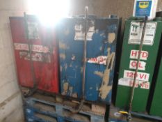 Blue / cream Oil Tank