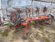 Kverneland 4 furrow reversible LB85 plough