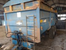 1984 Marston FF12L 12 tonne hydraulic tipping trailer, with hydraulic tailgate,