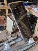 Solar panel and inverter kit with plug