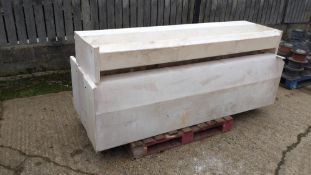 Qty Plastic pig feed troughs