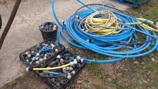 Qty Alkathene pipe and fittings