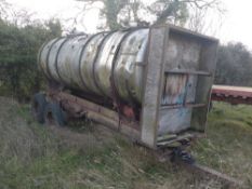 Tandem axle stainless steel tanker trailer
