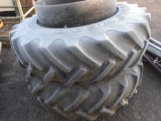 Stocks type dual wheels, Goodyear 18.