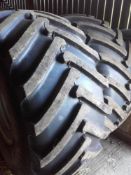 Pair Voltyre 8 Stud wheels and tyres, 28.