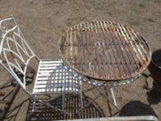 Bistro table and chair