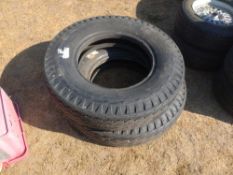 2 x Goodyear diamond tread tyres 8.