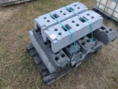 Pallet of fence feet