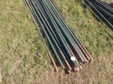 Qty 10` metal poles