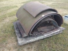 Internal and external steel manhole shutter