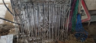 3 x Wrought iron garden gates 1m x 1.