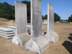 7 x Concrete rocket blocks