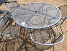 Patio table and four chairs