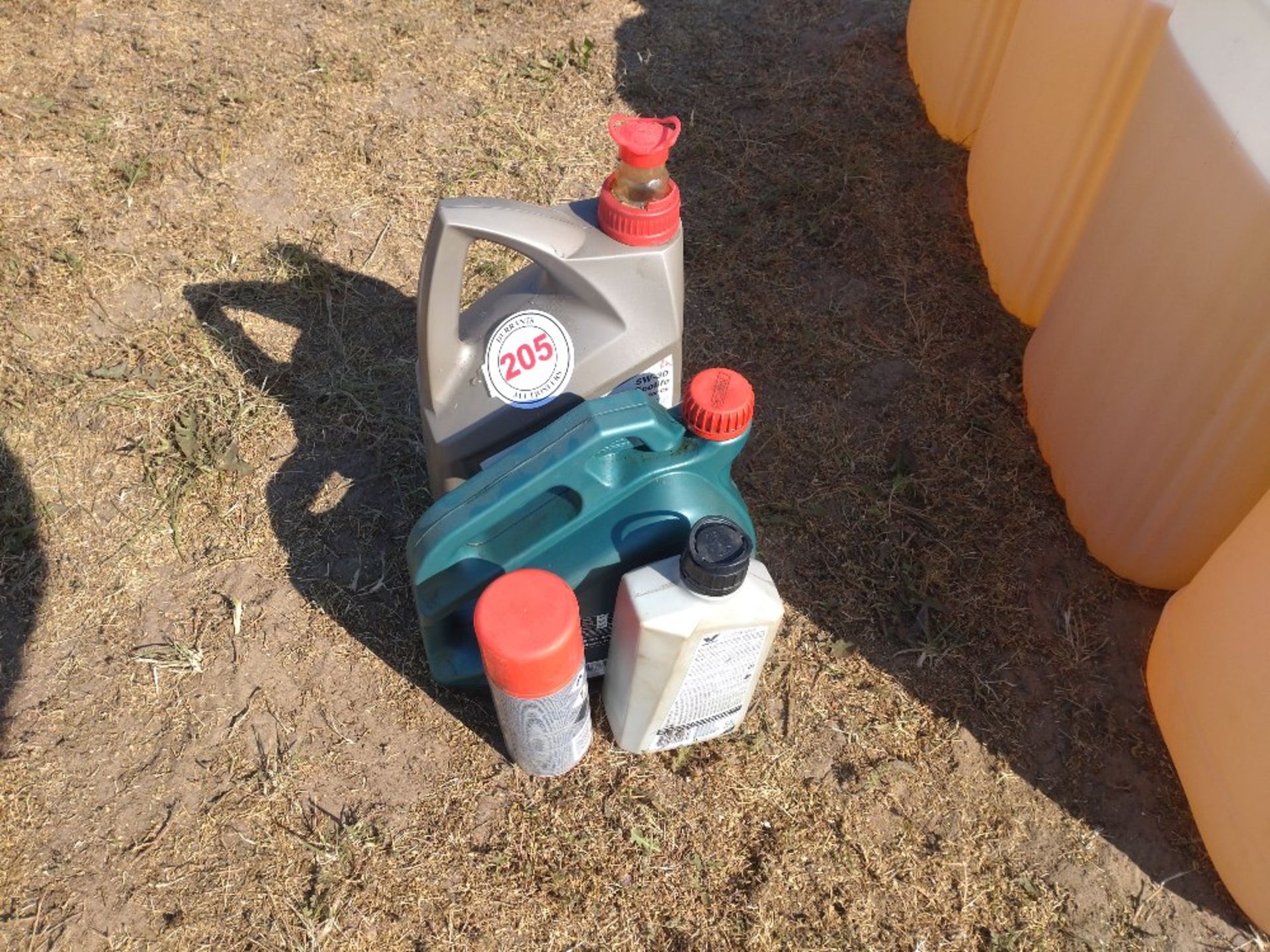 Quantity of car oils and cleaners