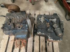 2 x Ford 1500cc petrol engines,
