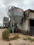 7T Galvanised feed hopper,