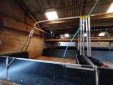 Roxell 56 drop Auto feeder system with 2 motors, 2 lines in 105ft building with control boxes,