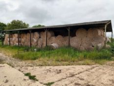 Approximately 300 x 5ft round bales wheat straw, 2022 harvest,