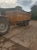 2018 Richard Western grain trailer, hydraulic tailgate, lights, brakes, spring drawbar,