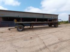33ft 4 wheel straw trailer
