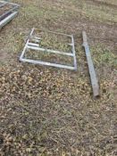 Small galvanised gate and fittings