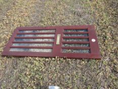 Heavy hardwood exterior door 1,960mm x 835mm,