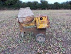 Diesel powered cement mixer,