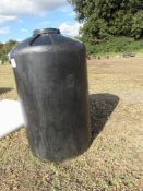 Large 1,500L plastic water storage tank,