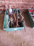 Tray of various hand tools