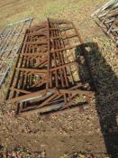 7 x Feed barriers 5 at 8ft and 2 at 7ft 5”