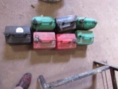 7 x Petrol / diesel fuel cans