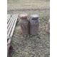 2 x Milk churns (rusty) - Image 1 of 2
