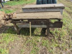 Work bench with two vices