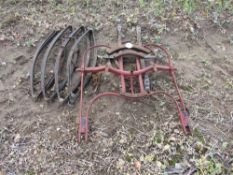 Landau springs and fore carriage,