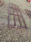 2 x Heavy duty steel gates, 3.