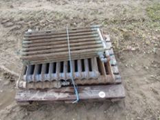 4 x Cast iron radiators,