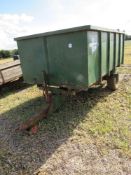 5T Green Brian Legg grain trailer