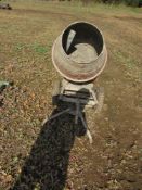 Old electric cement mixer,