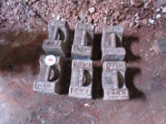 Set of 6 x 56lb weights