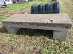 Wooden workbench 2.93m x 1.